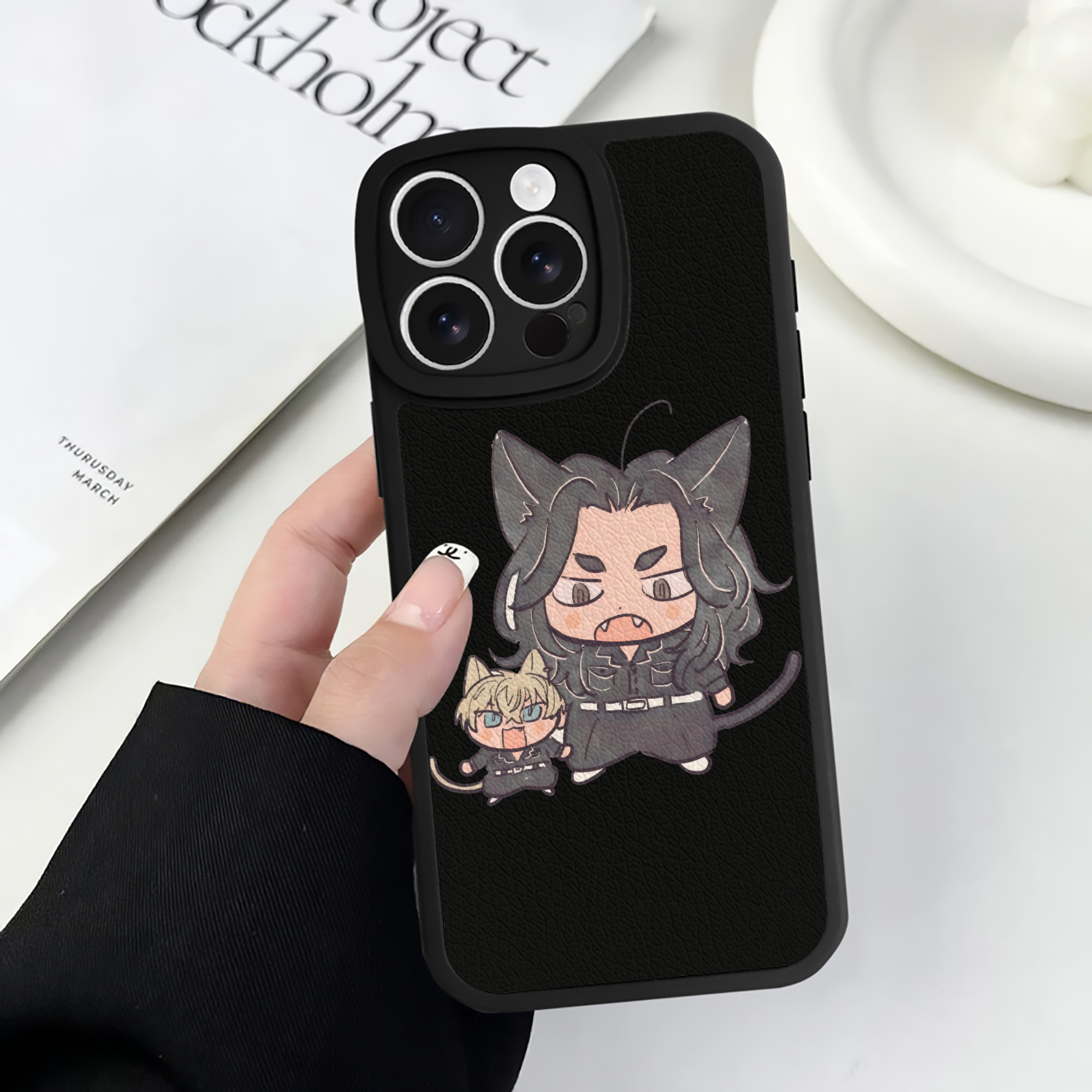 （画像用） 東京リベンジャーズ Tokyo Revengers 【iPhone 16シリーズ対応】シリコンスマホケース（レザー調） 材質：シリコン